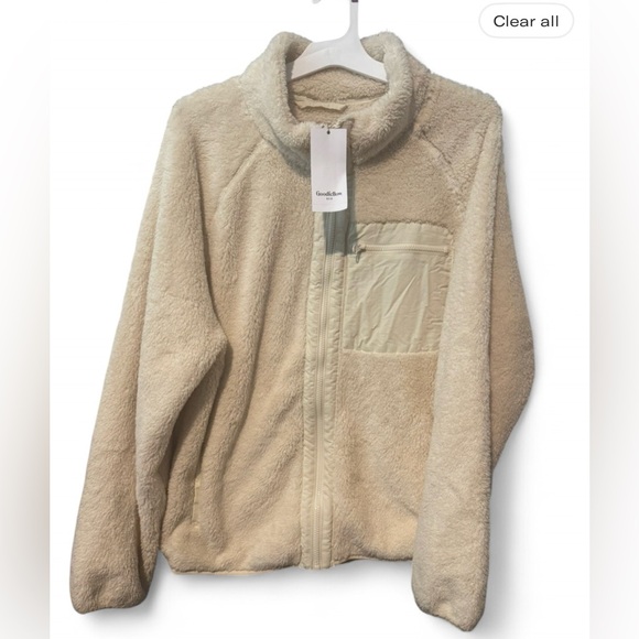 Goodfellow & Co Other - Size XL Men’s Goodfellow & Co Cream Fleece Jacket